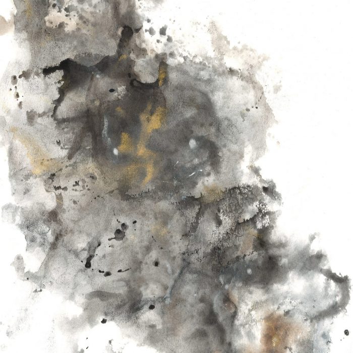 Black Gold Smokey Abstract Acrylic