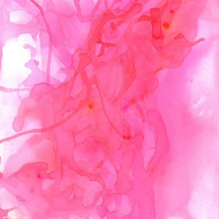 Pink Orange Abstract Watercolor