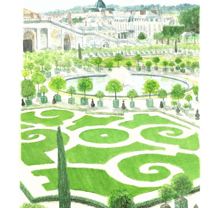 Versailles Gardens Watercolor